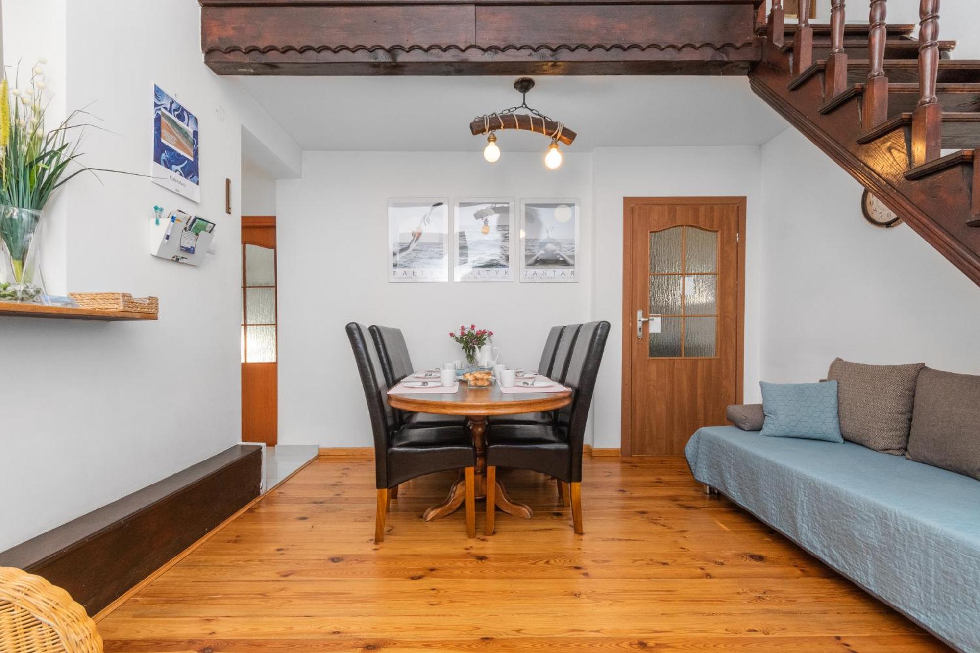 Jantar, Dom Blisko Plazy Z Sauna Exteriér fotografie